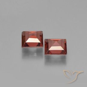 1.43 ct natürliche Mittel-Dunkelrot Pyrop-Granat-Edelsteine, Quadrat, VVS