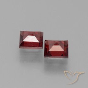 1.46 ct natürliche tiefrot Pyrop-Granat-Edelsteine, Quadrat, VS