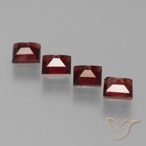 2.35 ct natürliche Tiefes Blutrot Pyrop-Granat-Edelsteine, Quadrat, VS
