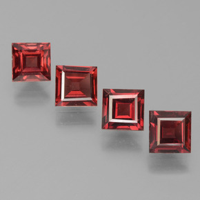  ct natürliche roter Pyrop-Edelsteine, Quadrat, VS