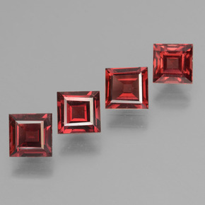  ct natürliche roter Pyrop-Edelsteine, Quadrat, VS