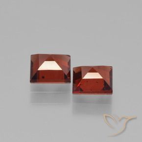 1.55 ct natürliche dunkelrot Pyrop-Granat-Edelsteine, Quadrat, VVS-VS