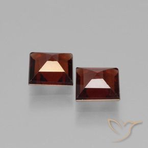 1.33 ct natürliche tiefrot Pyrop-Granat-Edelsteine, Quadrat, VVS-VS