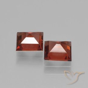 1.43 ct natürliche Tiefes Blutrot Pyrop-Granat-Edelsteine, Quadrat, VVS-VS