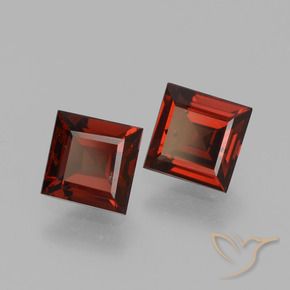 1.46 ct natürliche tiefrot Pyrop-Granat-Edelsteine, Quadrat, VVS-VS
