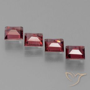 2.68 ct natürliche Rosaig-rot Pyrop-Granat-Edelsteine, Quadrat, VS