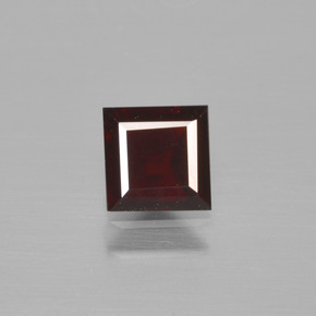 0,64 ctw natürlicher roter Pyrop, Quadrat, VS