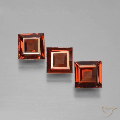 1.82 ct natürliche Hellrot Pyrop-Granat-Edelsteine, Quadrat, VS