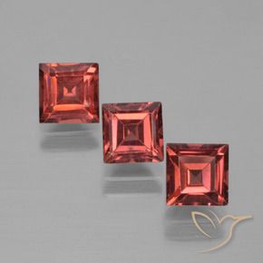 2.80 ct natürliche Mittelrot Pyrop-Granat-Edelsteine, Quadrat, VS