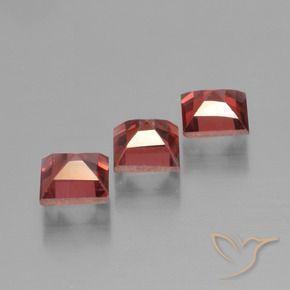 2.80 ct natürliche Mittelrot Pyrop-Granat-Edelsteine, Quadrat, VS