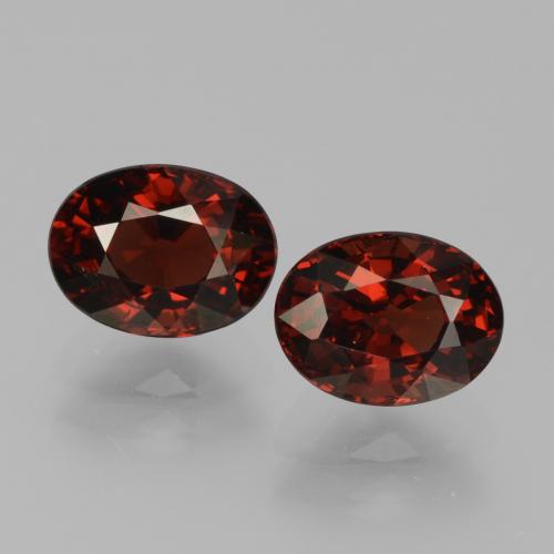 3,76 ct natürliche roter Pyrop-Edelsteine, Oval Schliff, VVS-VS