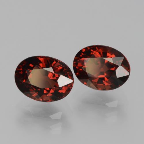 3,76 ct natürliche roter Pyrop-Edelsteine, Oval Schliff, VVS-VS