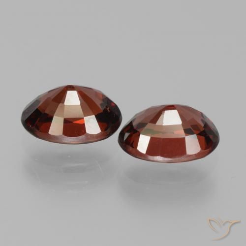 3.45 ct natürliche dunkelrot Pyrop-Granat-Edelsteine, Oval, VVS-VS