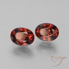 3.57 ct natürliche tiefrot Pyrop-Granat-Edelsteine, Oval, VVS-VS