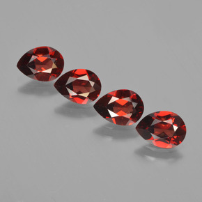 3,26 ct natürliche roter Pyrop-Edelsteine, Birnenform, VVS-VS