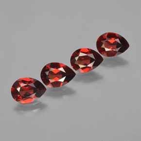 3,26 ct natürliche roter Pyrop-Edelsteine, Birnenform, VVS-VS