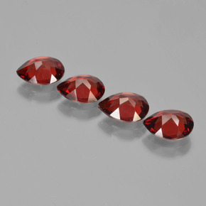 3,26 ct natürliche roter Pyrop-Edelsteine, Birnenform, VVS-VS