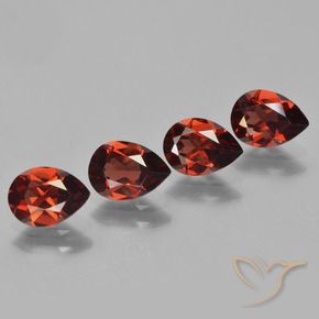 3.18 ct natürliche Hellrot Pyrop-Granat-Edelsteine, Birnenform, VVS-VS