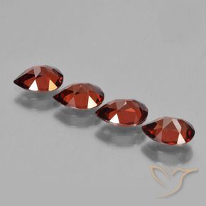 3.18 ct natürliche Hellrot Pyrop-Granat-Edelsteine, Birnenform, VVS-VS