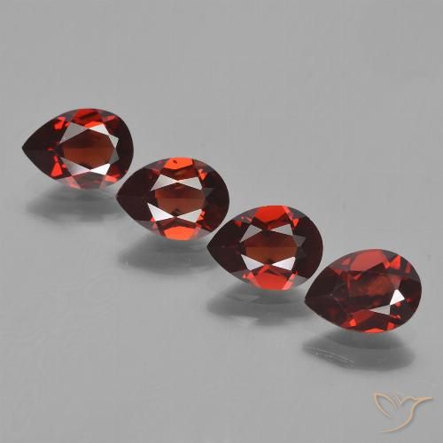 3,31 ct natürliche roter Pyrop-Edelsteine, Birnenform, VVS-VS