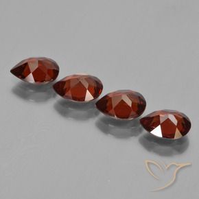 3,31 ct natürliche roter Pyrop-Edelsteine, Birnenform, VVS-VS