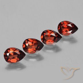 3,53 ct natürliche roter Pyrop-Edelsteine, Birnenform, VVS-VS