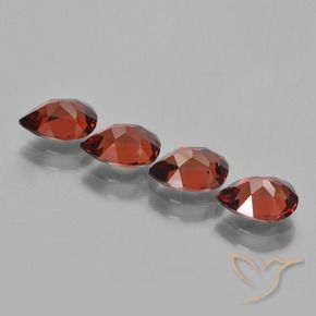 3,53 ct natürliche roter Pyrop-Edelsteine, Birnenform, VVS-VS