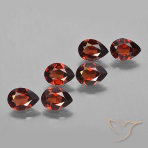 4.70 ct natürliche dunkelrot Pyrop-Granat-Edelsteine, Birnenform, VS