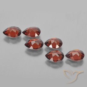 4.70 ct natürliche dunkelrot Pyrop-Granat-Edelsteine, Birnenform, VS