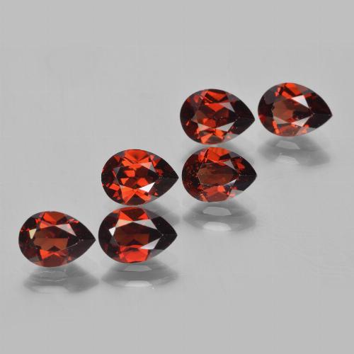 5,47 ct natürliche roter Pyrop-Edelsteine, Birnenform, VVS-VS