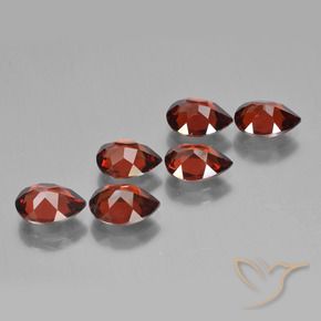 4.77 ct natürliche Merlot Rot Pyrop-Granat-Edelsteine, Birnenform, VVS-VS
