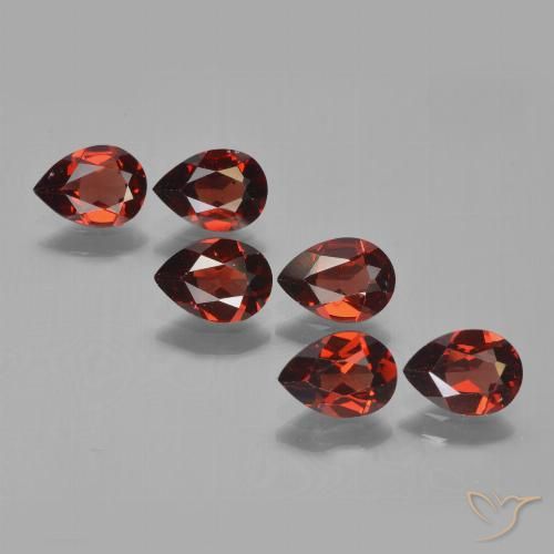 4.57ctw Natürlicher Merlot Rot Pyrop-Granat, Birnenform, VVS-VS