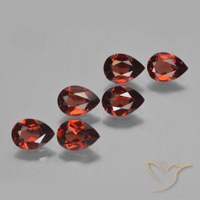 4.57 ct natürliche Merlot Rot Pyrop-Granat-Edelsteine, Birnenform, VVS-VS
