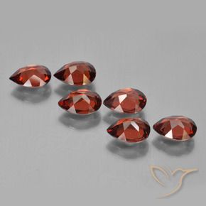4.57 ct natürliche Merlot Rot Pyrop-Granat-Edelsteine, Birnenform, VVS-VS
