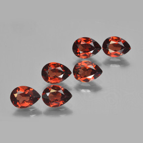 4,73 ct natürliche roter Pyrop-Edelsteine, Birnenform, VVS-VS