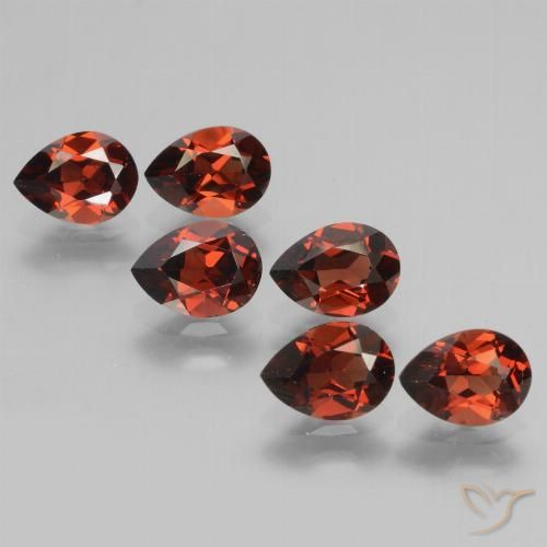 5.47ctw Natürlicher Johannisbeere Rot Pyrop-Granat, Birnenform, VVS-VS
