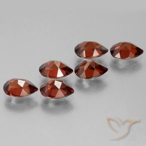 5.48 ct natürliche Hellrot Pyrop-Granat-Edelsteine, Birnenform, VVS-VS