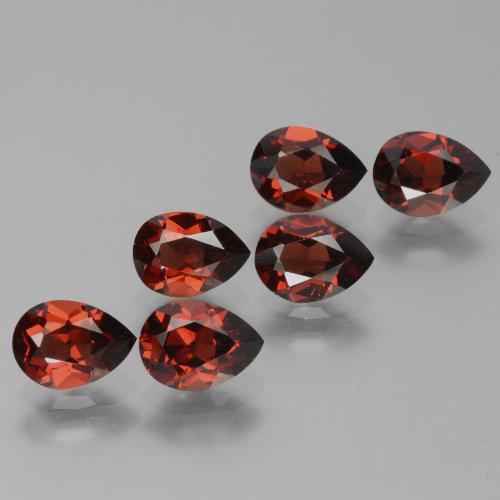 5,54 ct natürliche roter Pyrop-Edelsteine, Birnenform, VVS