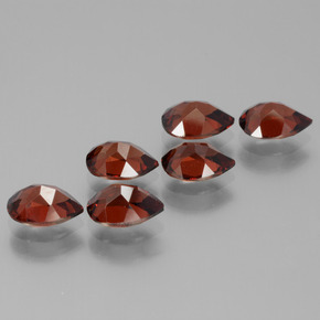 5,54 ct natürliche roter Pyrop-Edelsteine, Birnenform, VVS