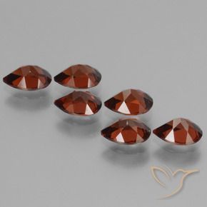 5.33 ct natürliche Merlot Rot Pyrop-Granat-Edelsteine, Birnenform, VS
