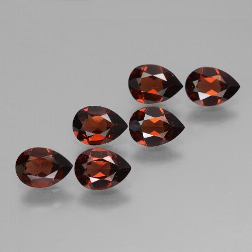 4,64 ct natürliche roter Pyrop-Edelsteine, Birnenform, VVS-VS