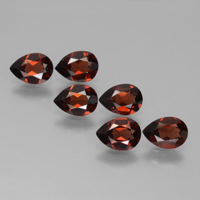 4,64 ct natürliche roter Pyrop-Edelsteine, Birnenform, VVS-VS