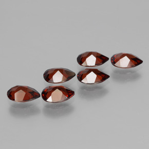4,64 ct natürliche roter Pyrop-Edelsteine, Birnenform, VVS-VS