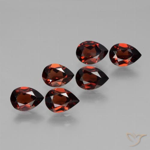 4.88ctw Natürlicher tiefrot Pyrop-Granat, Birnenform, VVS-VS