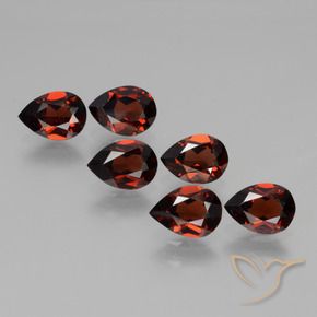 4.88 ct natürliche tiefrot Pyrop-Granat-Edelsteine, Birnenform, VVS-VS