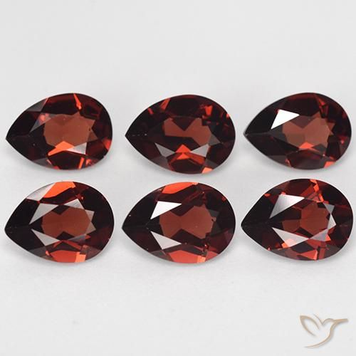 4.77 ct natürliche tiefrot Pyrop-Granat-Edelsteine, Birnenform, VVS-VS