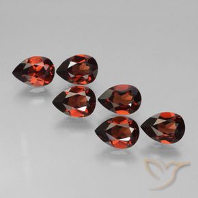 5.02 ct natürliche tiefrot Pyrop-Granat-Edelsteine, Birnenform, VVS-VS