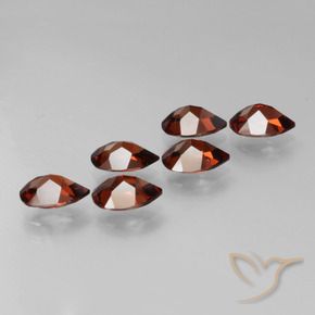 5.02 ct natürliche tiefrot Pyrop-Granat-Edelsteine, Birnenform, VVS-VS