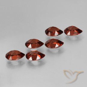 5.45 ct natürliche tiefrot Pyrop-Granat-Edelsteine, Birnenform, VS