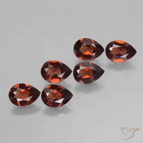 4.61ctw Natürlicher tiefrot Pyrop-Granat, Birnenform, VVS-VS